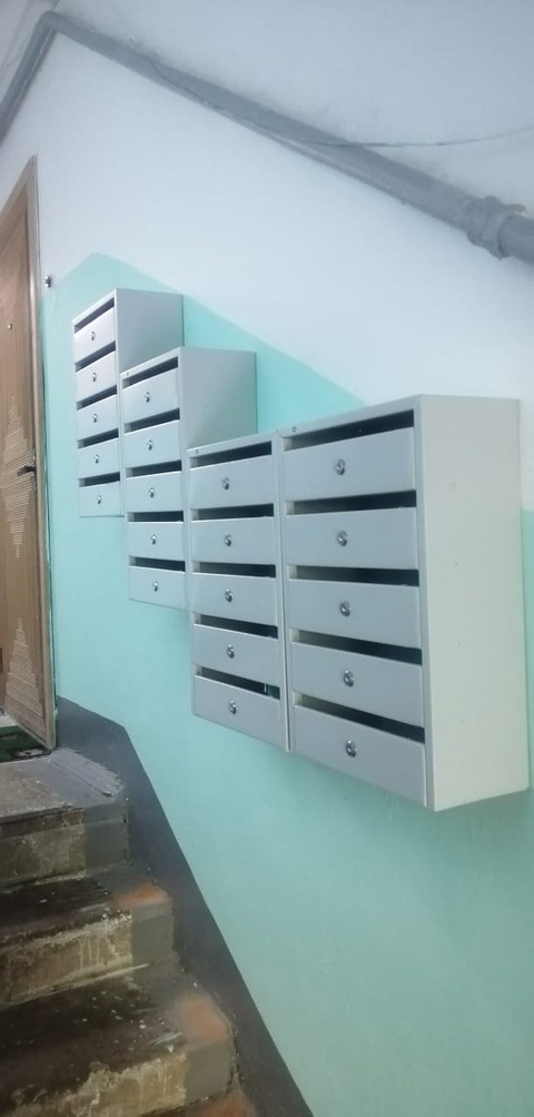Установка почтовых ящиков по адресу ул. Кауля д. 45 корпус 2